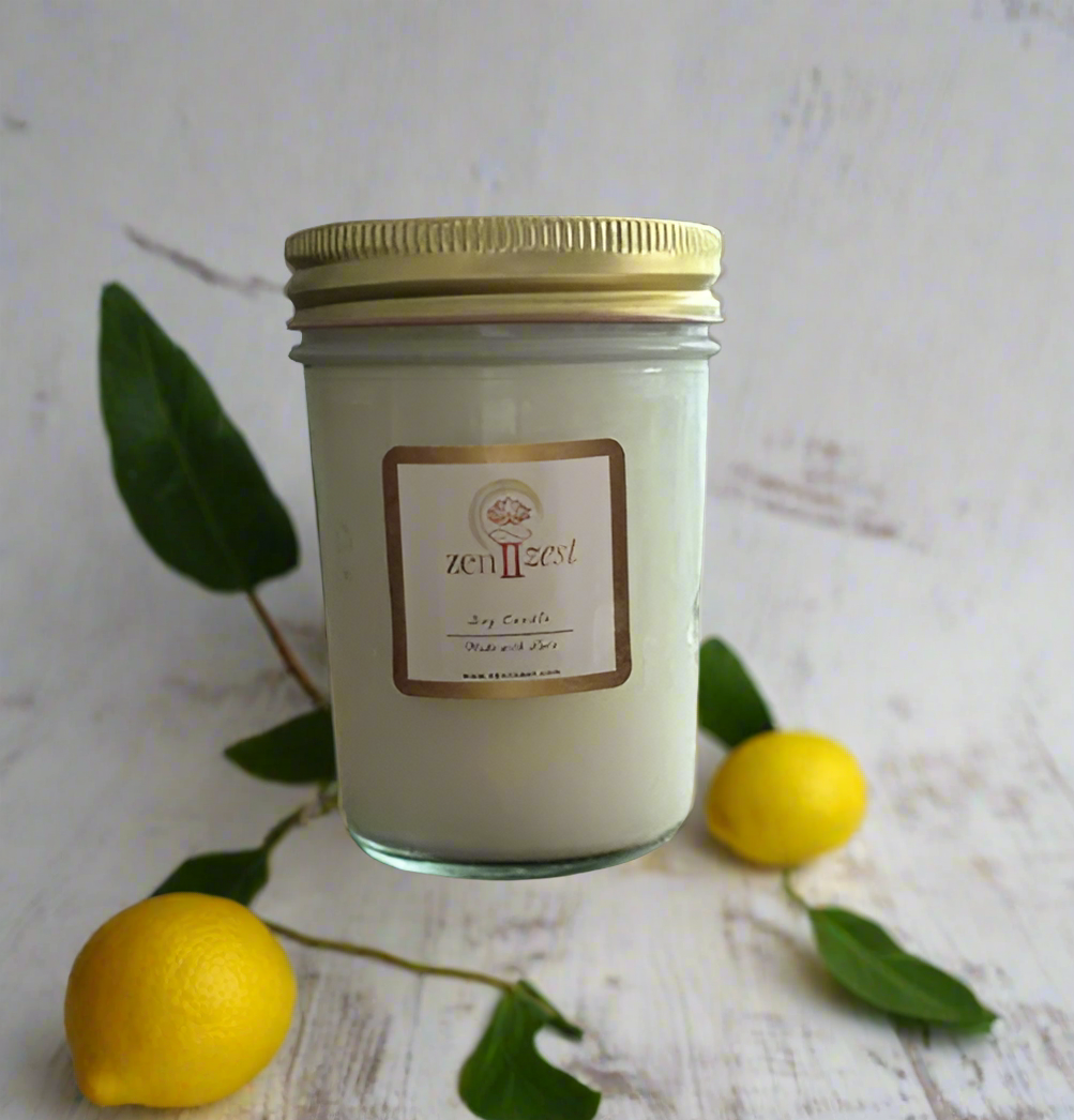 Summer Fresh with Lemon Zest Scented Candle