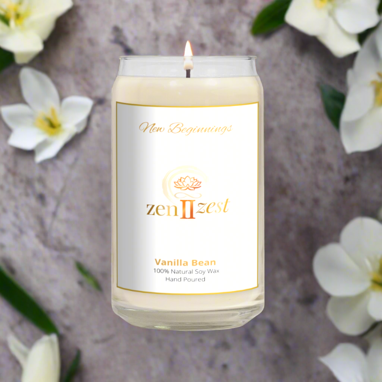 Classic Vanilla Bean Scented Candle - CB
