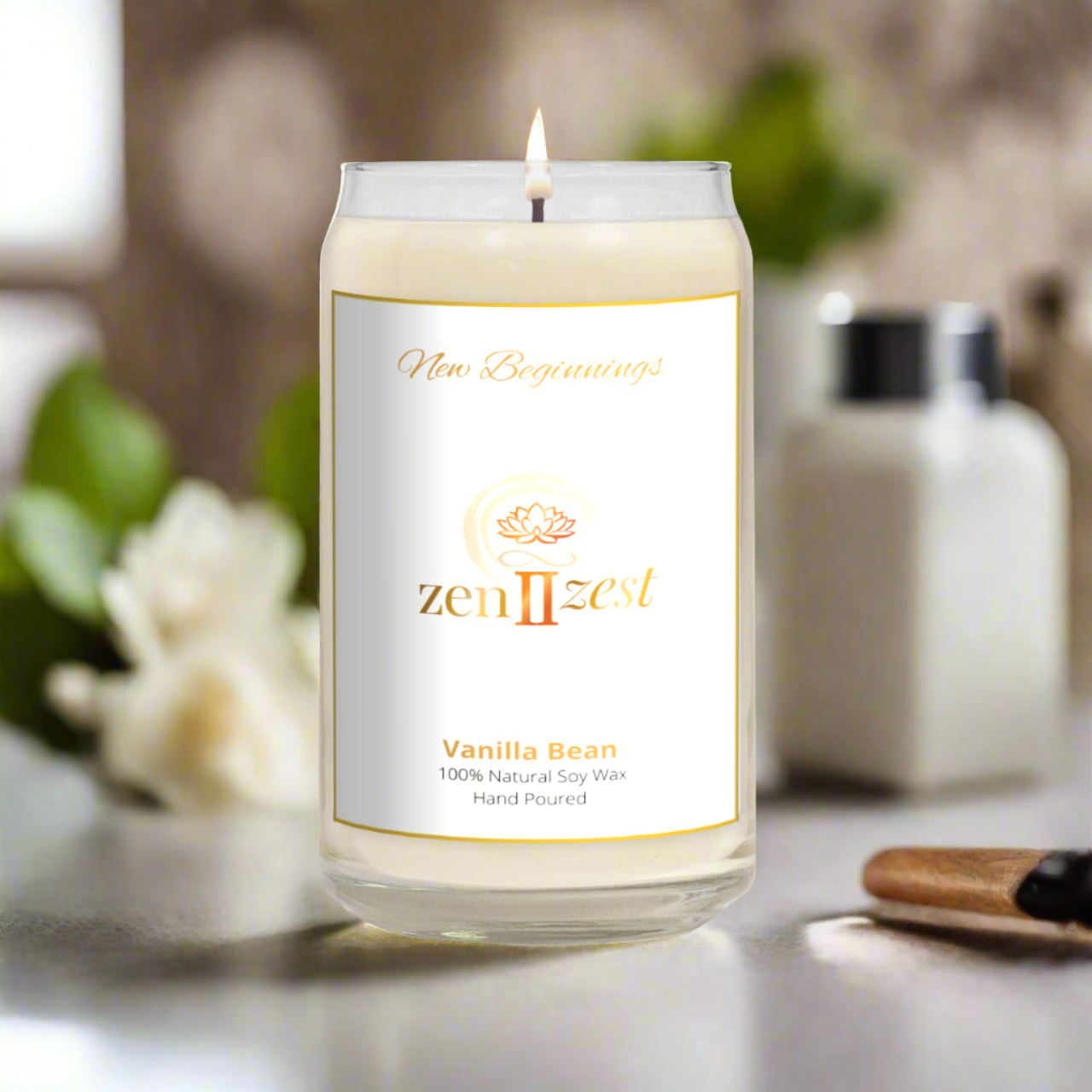 Classic Vanilla Bean Scented Candle - CB